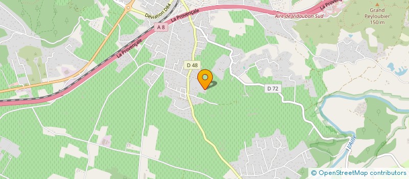 localisation de l'entreprise MONSIEUR ODABRAND BERNARD  VIDAUBAN