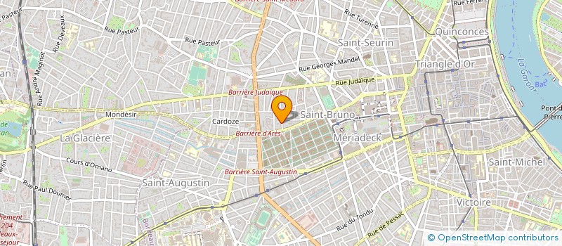 localisation de l'entreprise MONSIEUR ODEI XUBAN HOUDIN à BORDEAUX
