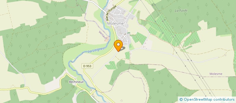 localisation de l'entreprise MONSIEUR ODERIC LALLEMENT  MOLESME