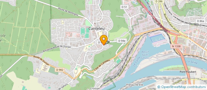 localisation de l'entreprise MONSIEUR ODIANOSE OZEGBE  CANTELEU