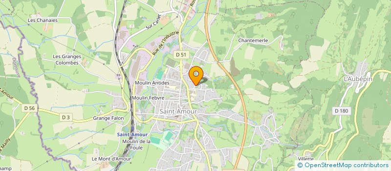 localisation de l'entreprise MONSIEUR ODILE JOUVET à SAINT-AMOUR