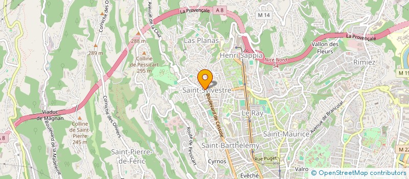 localisation de l'entreprise MONSIEUR ODILIO GOMES FORTES à NICE