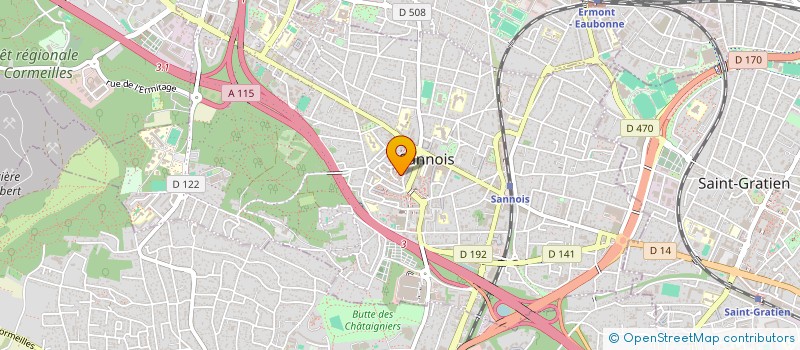 localisation de l'entreprise MONSIEUR ODILON BAKABANA MIBANTSITSILA à SANNOIS