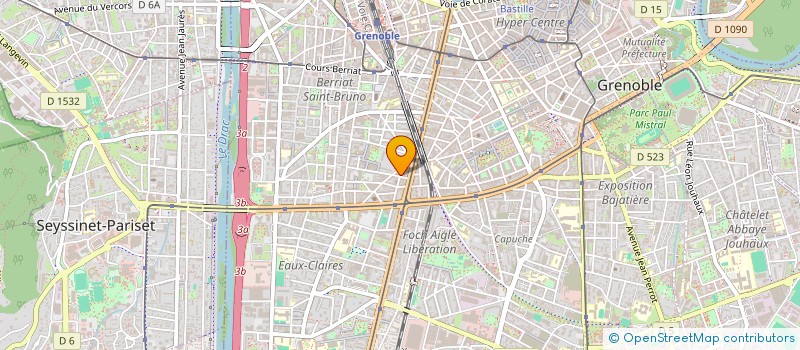 localisation de l'entreprise MONSIEUR ODILON FEUVRIER  GRENOBLE