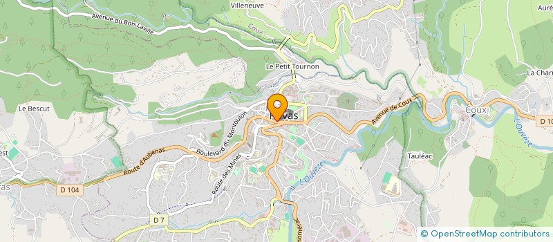 localisation de l'entreprise MONSIEUR ODILON PASCAL REGNARD à PRIVAS