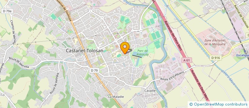 localisation de l'entreprise MONSIEUR ODILON POUGET à CASTANET-TOLOSAN