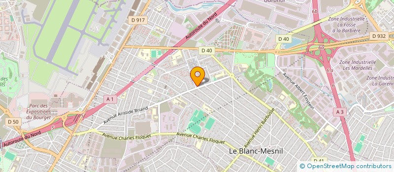 localisation de l'entreprise MONSIEUR ODNEY LOUIS à LE BLANC-MESNIL