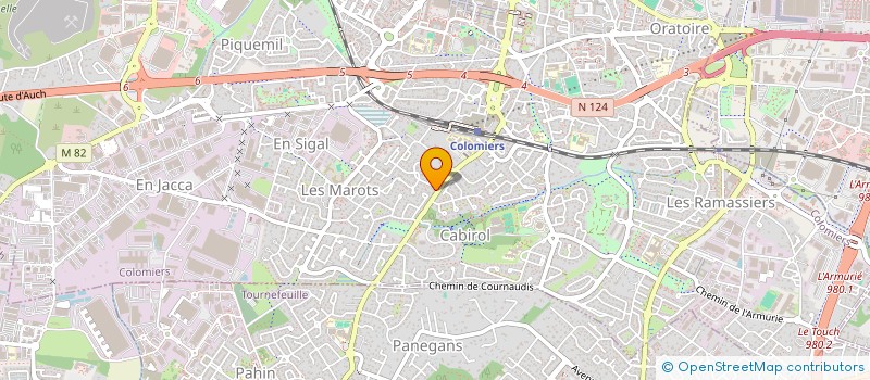 localisation de l'entreprise MONSIEUR ODONEL LEBRERE à COLOMIERS