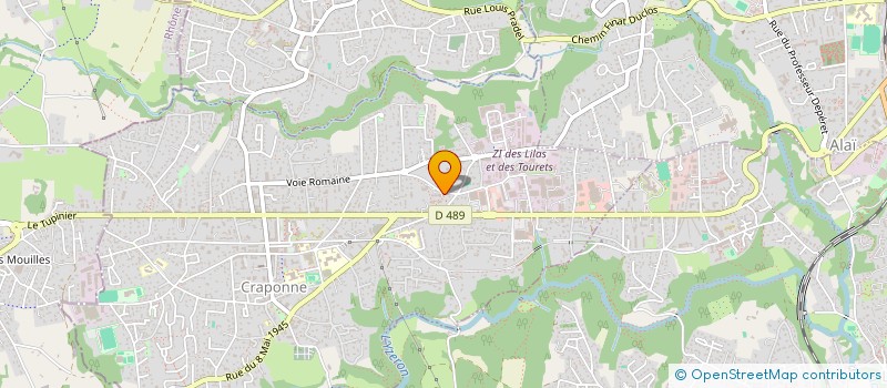 localisation de l'entreprise MONSIEUR OGBES EBOJELE  CRAPONNE