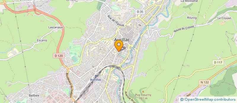 localisation de l'entreprise MONSIEUR OGUZ AKKAN à AURILLAC