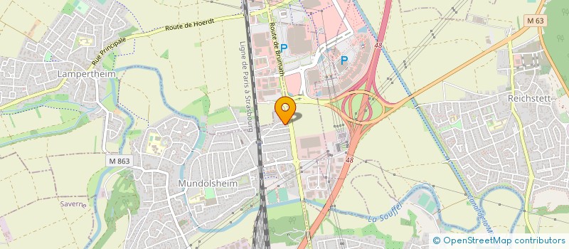 localisation de l'entreprise MONSIEUR OGUZ DEMIRTAS  MUNDOLSHEIM