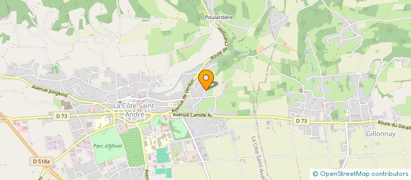 localisation de l'entreprise MONSIEUR OGUZHAN URESIN  LA COTE-SAINT-ANDRE