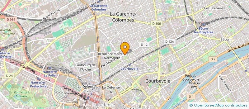 localisation de l'entreprise MONSIEUR OIDIE MAGHRAOUI  COURBEVOIE