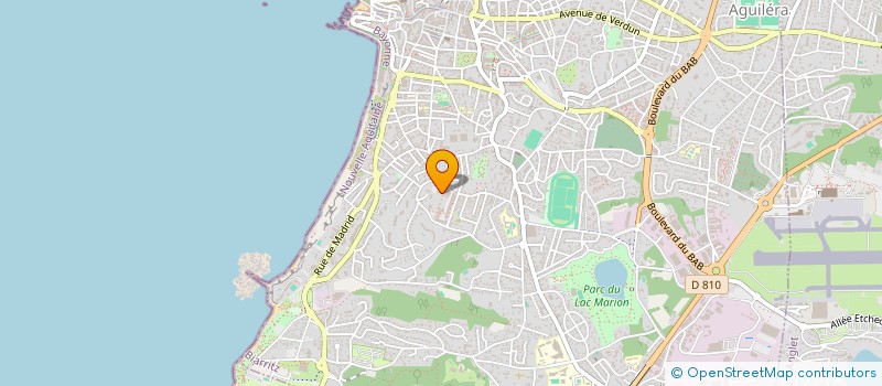localisation de l'entreprise MONSIEUR OIHAN BRIERE  BIARRITZ