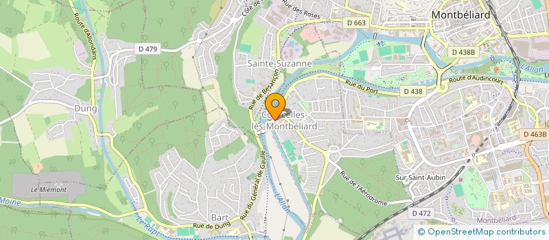 localisation de l'entreprise MONSIEUR OILIDE AMAOUCHE  COURCELLES-LES-MONTBELIARD