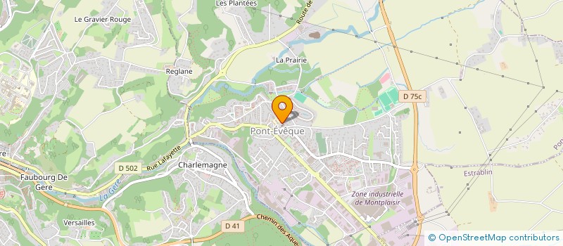 localisation de l'entreprise MONSIEUR OKAVU ON'OKUNDJI  PONT-EVEQUE