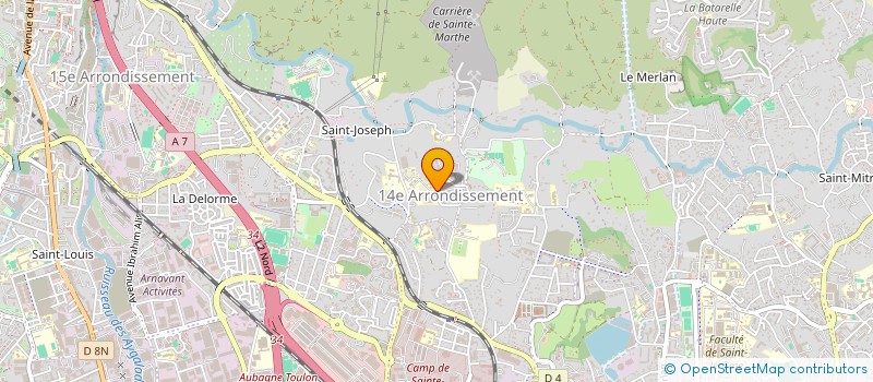 localisation de l'entreprise MONSIEUR OKBA AZZOUG  MARSEILLE 14EME