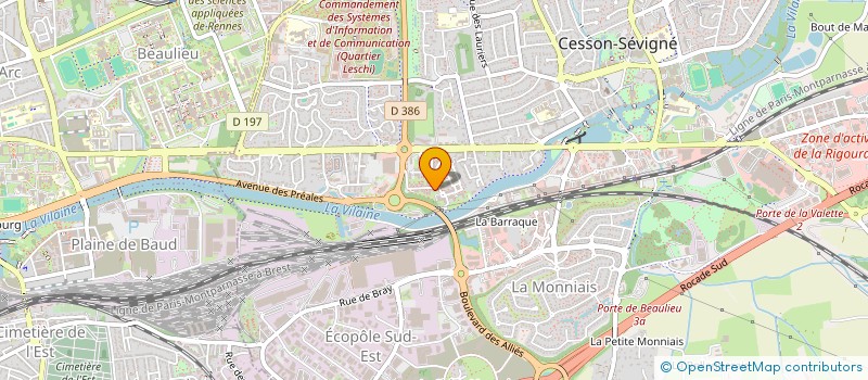 localisation de l'entreprise MONSIEUR OKLIN KONE à CESSON-SEVIGNE
