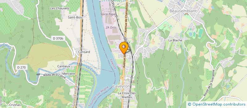 localisation de l'entreprise MONSIEUR OKTAY BAS  SAINT VALLIER