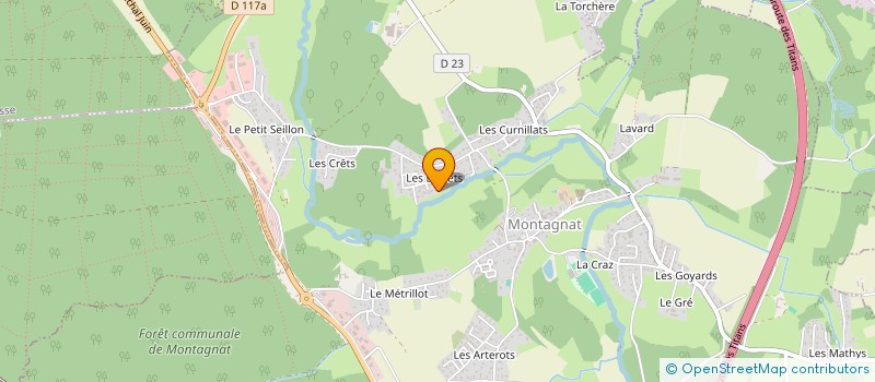 localisation de l'entreprise MONSIEUR OKTAY KILIC à MONTAGNAT