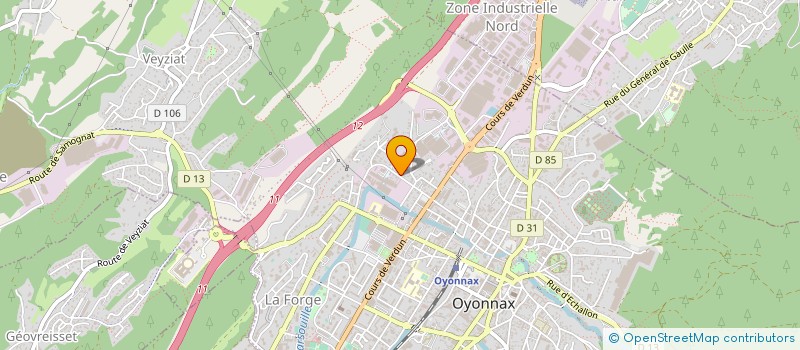 localisation de l'entreprise MONSIEUR OKTAY KOZAN à OYONNAX