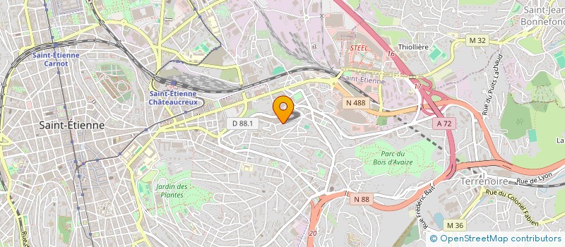 localisation de l'entreprise MONSIEUR OKTAY OZER  SAINT-ETIENNE