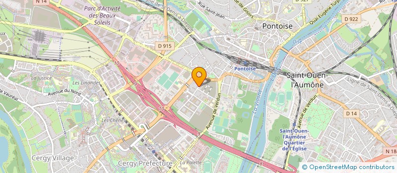 localisation de l'entreprise MONSIEUR OKWABASE BULA-YIMA  PONTOISE