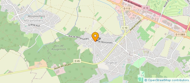 localisation de l'entreprise MONSIEUR OLAF POPELIN  ORGEVAL