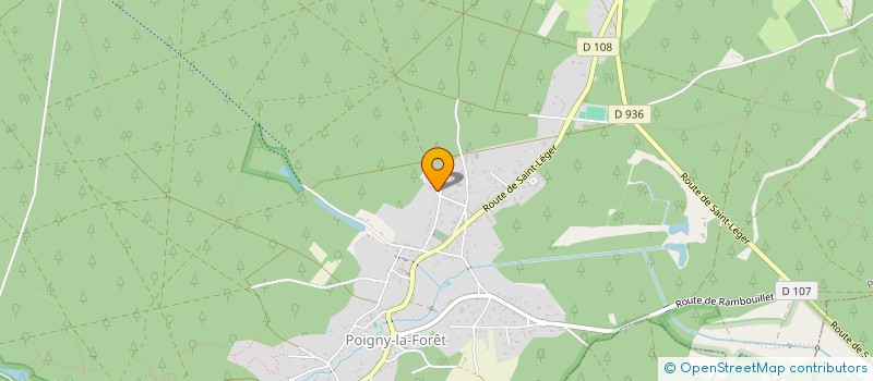 localisation de l'entreprise MONSIEUR OLAF SINDBERG  POIGNY-LA-FORET