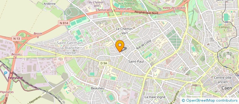 localisation de l'entreprise MONSIEUR OLALEKAN GEORGE à CAEN
