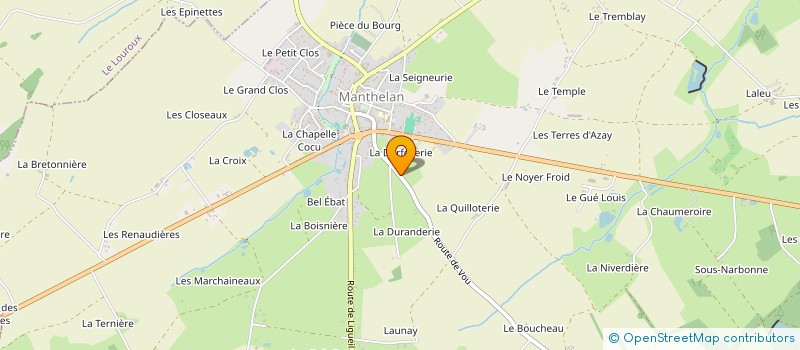 localisation de l'entreprise MONSIEUR OLAN CLEMENT  MANTHELAN