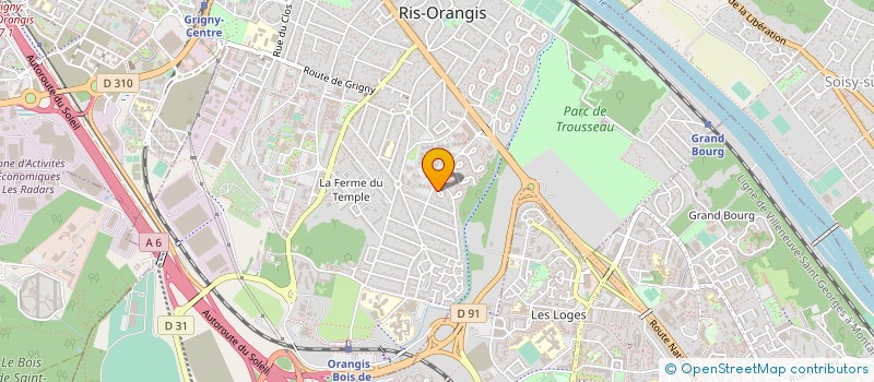 localisation de l'entreprise MONSIEUR OLAREWADJOU FAGBOHOUN à RIS-ORANGIS