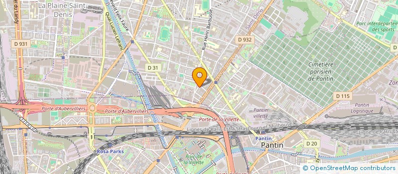 localisation de l'entreprise MONSIEUR OLEKSANDR KONIUKHOV  AUBERVILLIERS