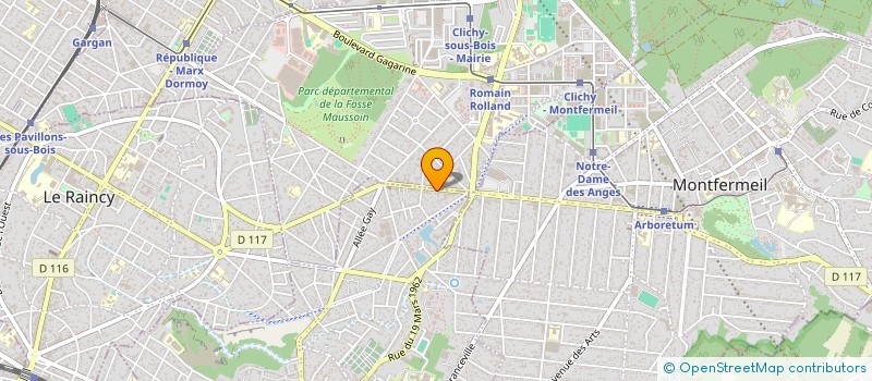 localisation de l'entreprise MONSIEUR OLEKSANDR LAPCHUK  GAGNY