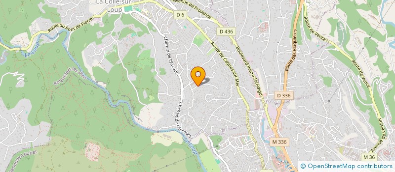 localisation de l'entreprise MONSIEUR OLEKSIY MAKSYMENKO  LA COLLE-SUR-LOUP