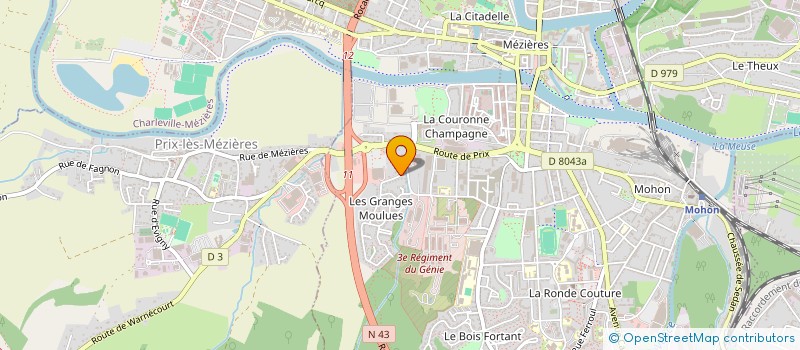 localisation de l'entreprise MONSIEUR OLIEIR VANNIER  CHARLEVILLE-MEZIERES