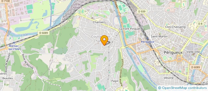 localisation de l'entreprise MONSIEUR OLIGERT VELIU  COULOUNIEIX-CHAMIERS