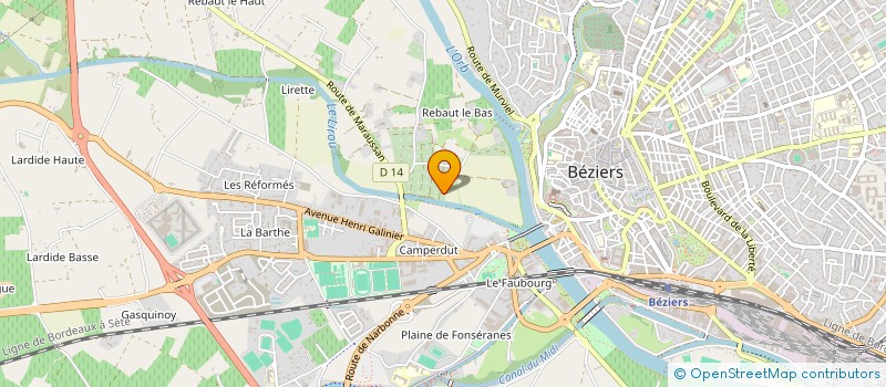 localisation de l'entreprise MONSIEUR OLIVE PHILIPPE à BEZIERS