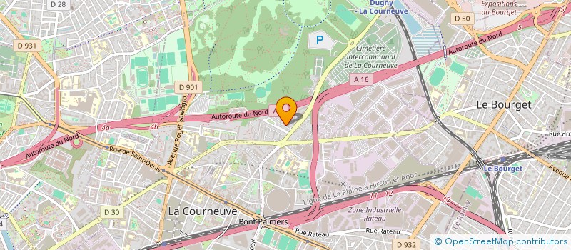 localisation de l'entreprise MONSIEUR OLIVEIRA DE CARVALHO à LA COURNEUVE