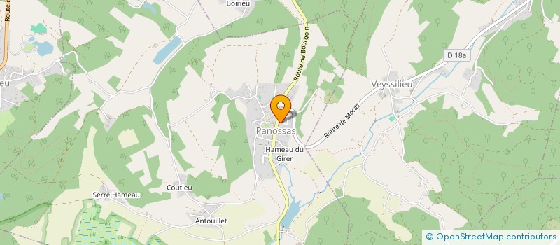 localisation de l'entreprise MONSIEUR OLIVEIRA FRANCOIS  PANOSSAS