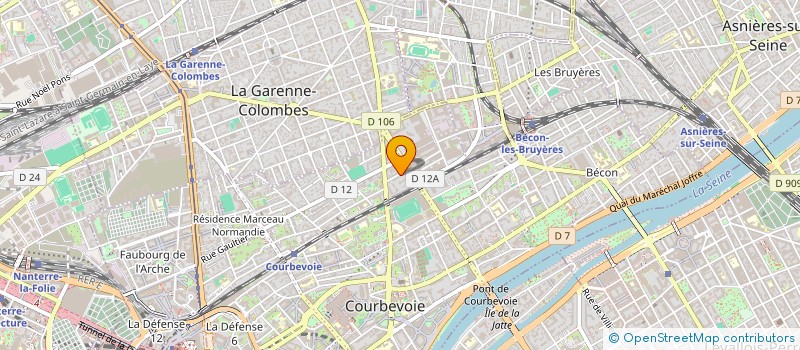 localisation de l'entreprise MONSIEUR OLIVEIRA PATRIC à COURBEVOIE
