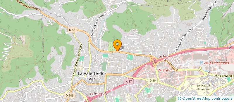 localisation de l'entreprise MONSIEUR OLIVER DARLINGTON à LA VALETTE-DU-VAR