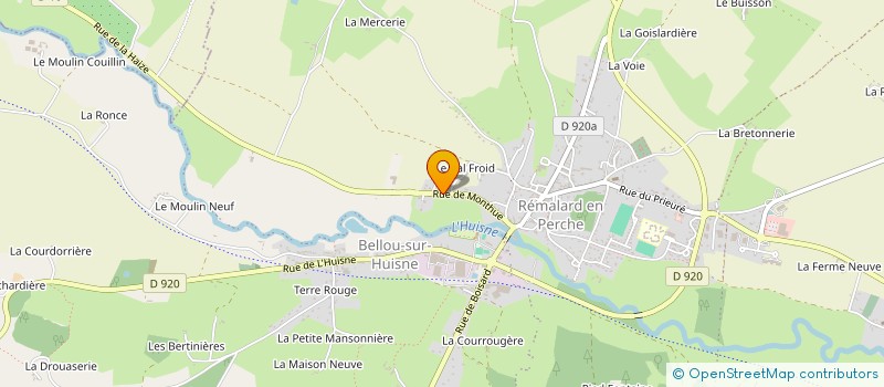 localisation de l'entreprise MONSIEUR OLIVER GUINAUDEAU-PICKWORTH à REMALARD EN PERCHE
