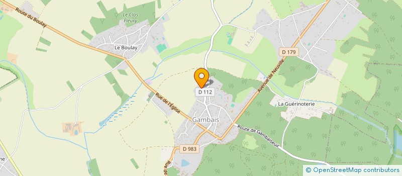 localisation de l'entreprise MONSIEUR OLIVER JOUNIAUX  GAMBAIS