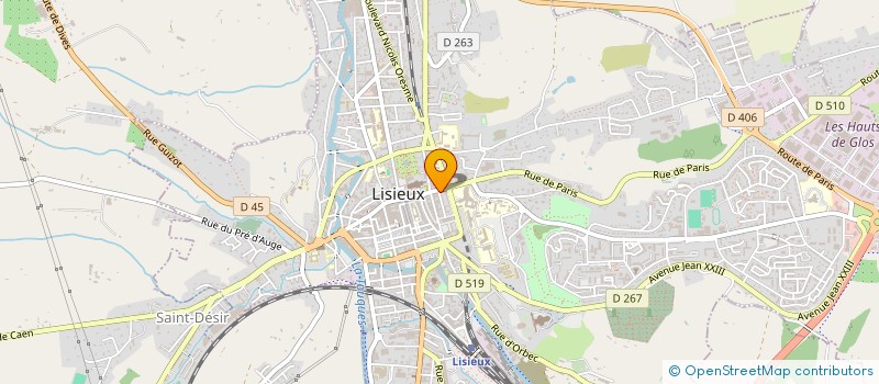 localisation de l'entreprise MONSIEUR OLIVER TESSIER  LISIEUX