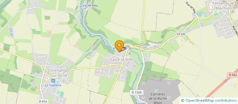 localisation de l'entreprise MONSIEUR OLIVIER ACHARD  LAIZE-CLINCHAMPS