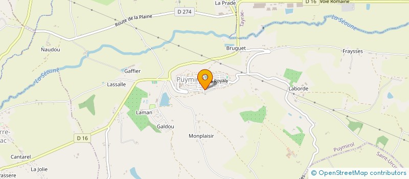 localisation de l'entreprise MONSIEUR OLIVIER ADRIAN  PUYMIROL