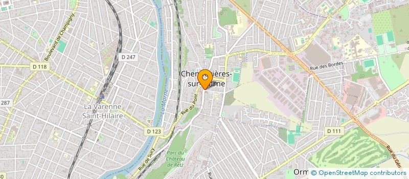 localisation de l'entreprise MONSIEUR OLIVIER AFONSO à CHENNEVIERES-SUR-MARNE