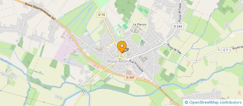 localisation de l'entreprise MONSIEUR OLIVIER AGOSTINI  MAZE-MILON