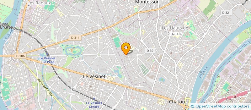 localisation de l'entreprise MONSIEUR OLIVIER AHEHEHINNOU  CHATOU